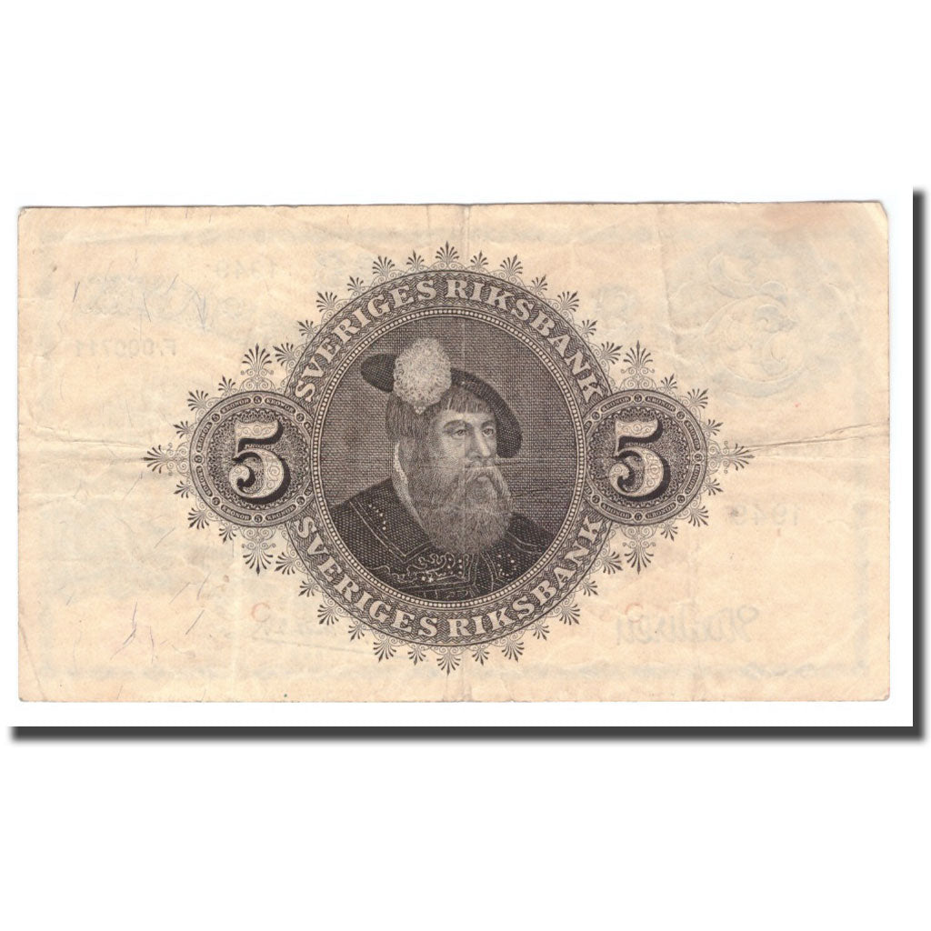 Banknote, Sweden, 5 Kronor, 1949, 1949, KM:33af, F(12-15)