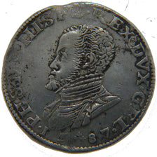Netherlands, 1/2 Ecu, 1587, Nimega, EF(40-45), Silver, Delmonte #63, 16.90