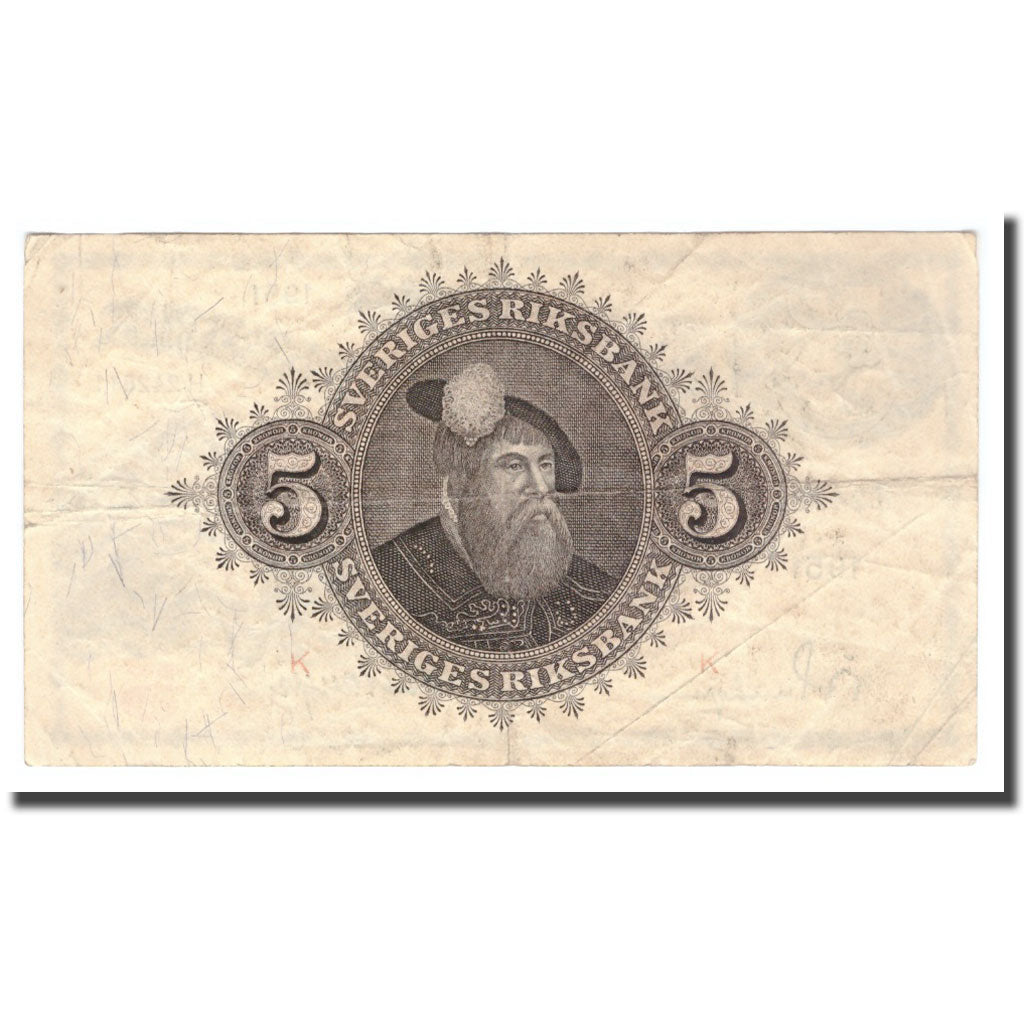 Banknote, Sweden, 5 Kronor, 1951, 1951, KM:33ah, VF(20-25)