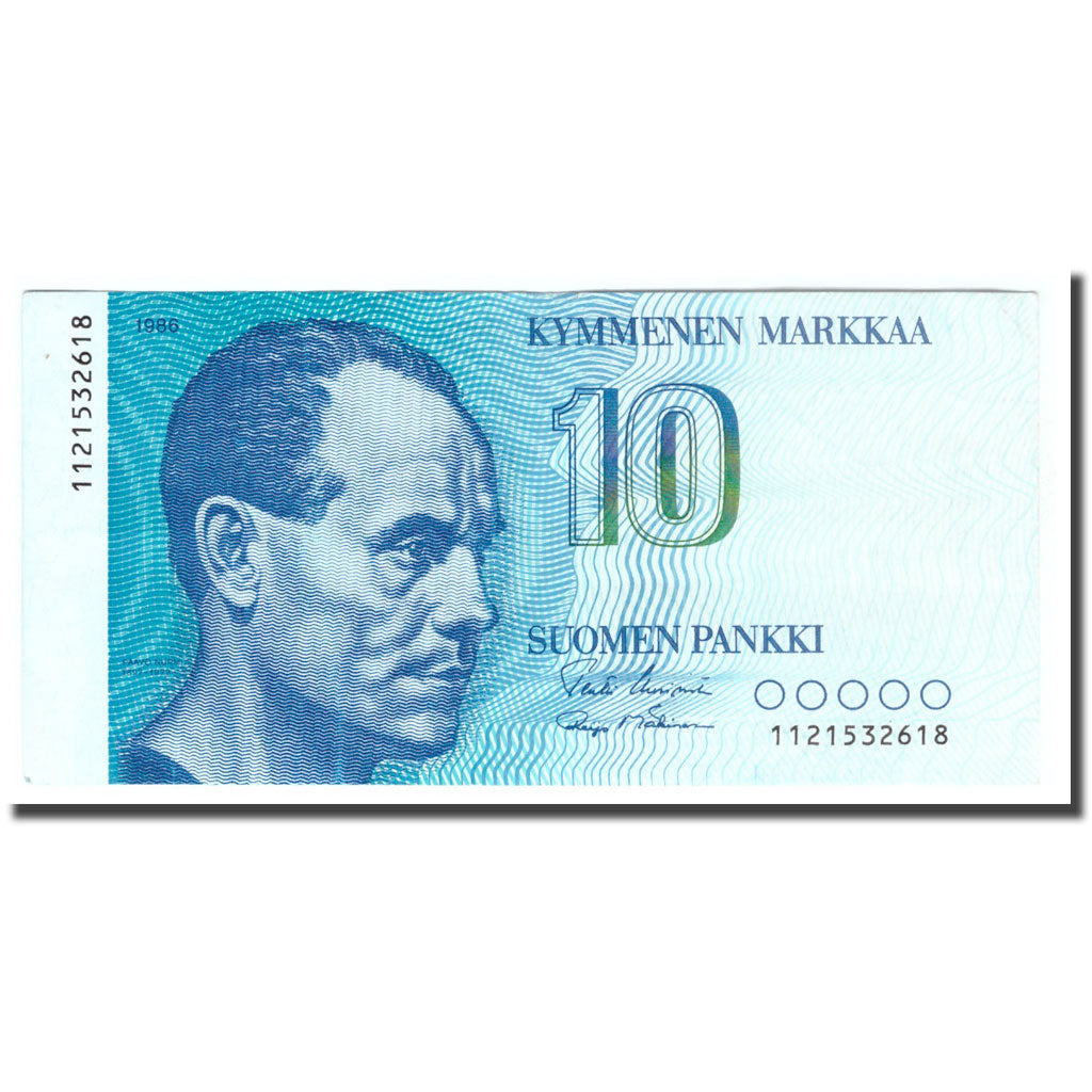 Banknote, Finland, 10 Markkaa, 1986, 1986, KM:113a, EF(40-45)