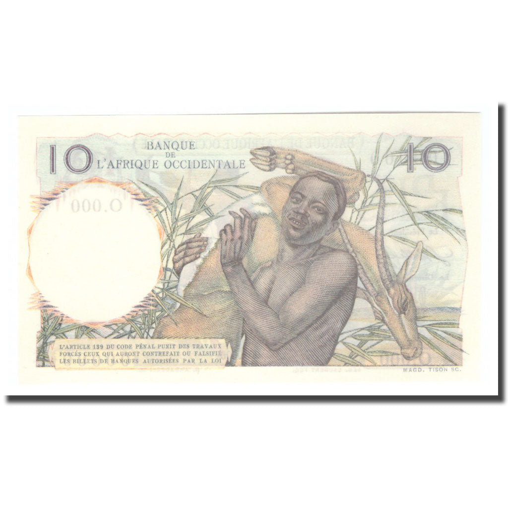 Banknote, West African States, 10 Francs, 0000-00-00, Specimen, KM:37s