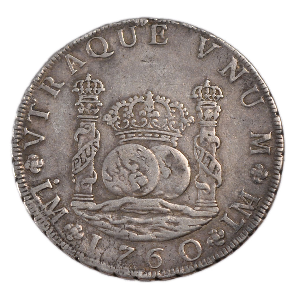 Peru, 8 Réales, 1760, Lima, KM #55.2, EF(40-45), Silver, 27.00