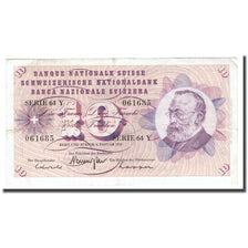 Banknote, Switzerland, 10 Franken, 1970, 1970-01-05, KM:45p, VF(20-25)