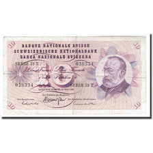 Banknote, Switzerland, 10 Franken, 1968, 1968-05-15, KM:45n, VF(20-25)