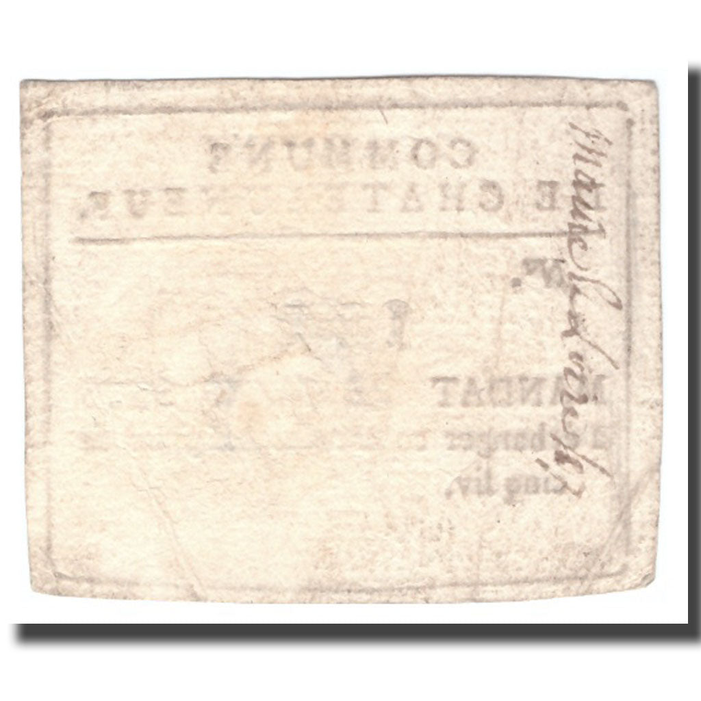 France, 3 Sous, Undated (1791-92), CHATEAUNEUF, EF(40-45)