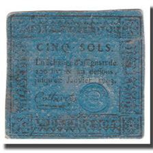 France, 5 Sols, Undated (1791-92), DIJON, VF(20-25)