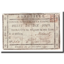Francia, 10 Sous, 1791, 1791-12-30, ABBEVILLE, BC