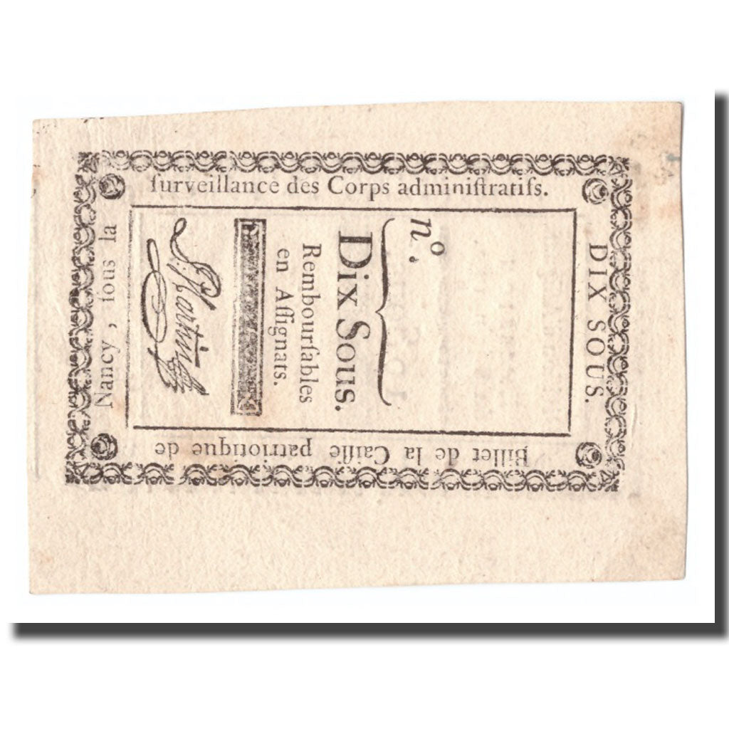 France, 10 Sous, Undated (1791-92), NANCY, AU(50-53)