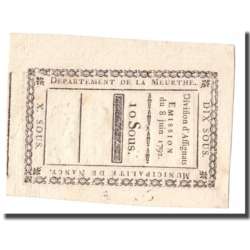 France, 10 Sous, Undated (1791-92), NANCY, AU(50-53)