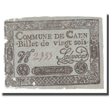 France, 20 Sols, Undated (1791-92), CAEN, VG(8-10)