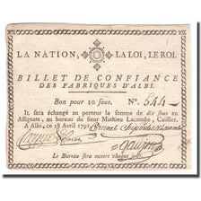 France, 10 Sous, 1791, 1791-04-18, ALBI, AU(55-58)