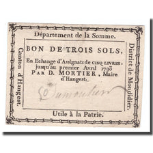 Frankreich, 3 Sols, Undated (1791-92), HANGEST, VZ