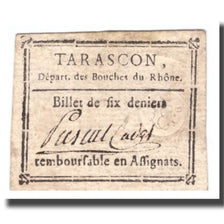 France, 6 Deniers, Undated (1791-92), TARASCON, EF(40-45)