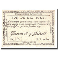 Francia, 10 Sols, Undated (1791-92), SAINT CORNIER, BB+