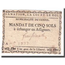 France, 5 Sols, Undated (1791-92), CUJOUL, AU(50-53)