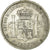 Moneta, Hiszpania, Alfonso XII, 5 Pesetas, 1875, AU(50-53), Srebro, KM:671