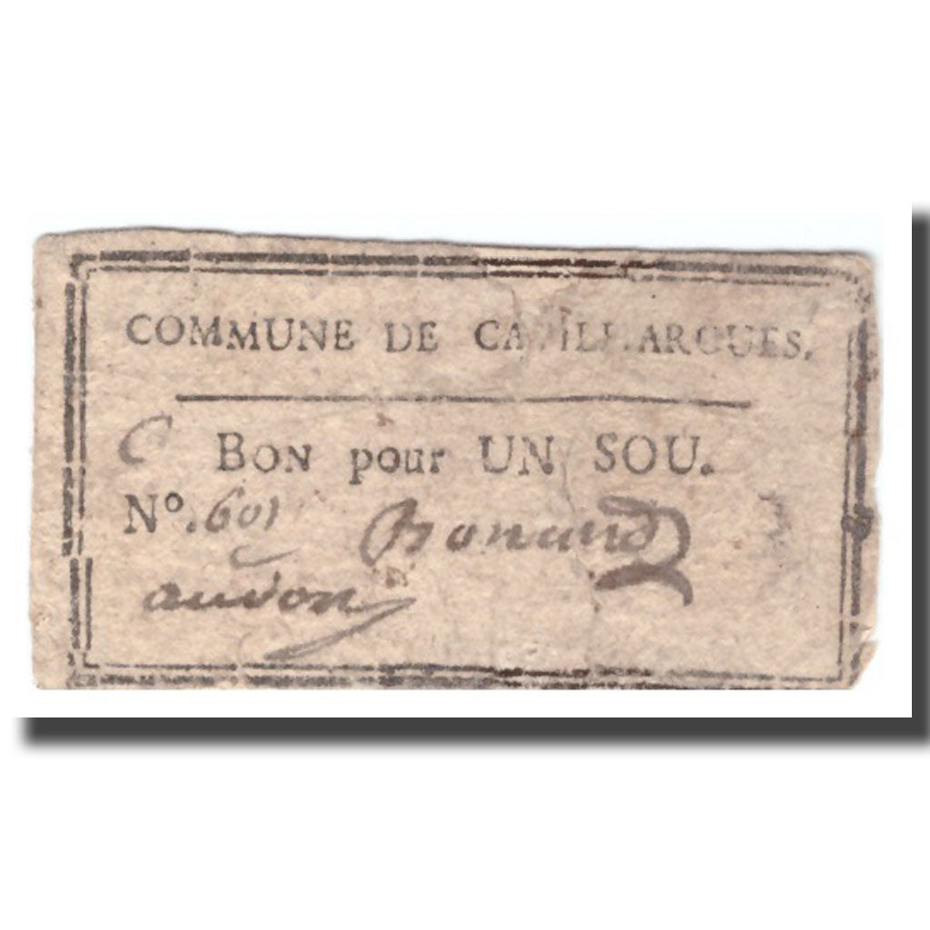 Frankreich, 1 Sou, Undated (1791-92), CAVILHARGUES, S