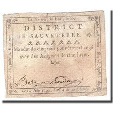 France, 5 Sous, 1792, 1792-06-14, SAUVETERRE, EF(40-45)