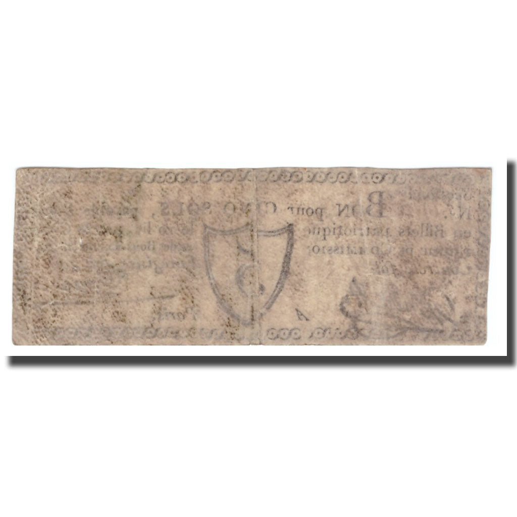 France, 5 Sols, Undated (1791-92), PARIS, F(12-15)