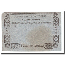 France, 12 Sous, Undated (1791-92), THIERS, EF(40-45)