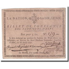 Frankrijk, 3 Livres, 1791, 1791-04-18, ALBI, TTB+
