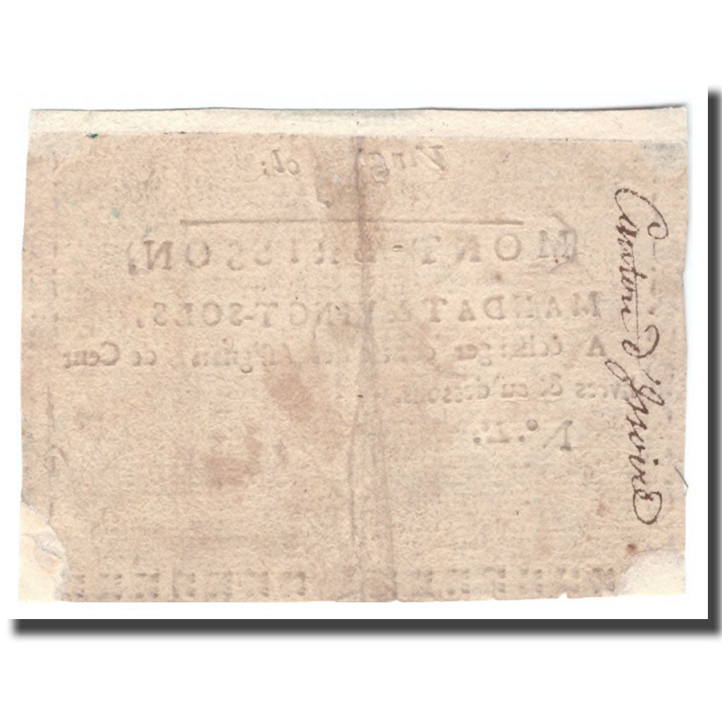 France, 20 Sols, Undated (1791-92), MONT-BRISSON, TB+