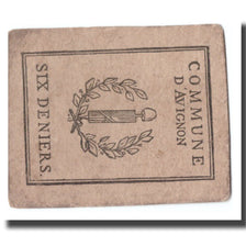 France, 6 Deniers, Undated (1791-92), AVIGNON, TTB+