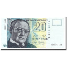 Banknote, Finland, 20 Markkaa, 1993, 1993, KM:122, AU(50-53)