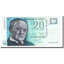 Banknote, Finland, 20 Markkaa, 1993, 1993, KM:123, VF(30-35)