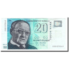 Banknote, Finland, 20 Markkaa, 1993, 1993, KM:123, VF(30-35)