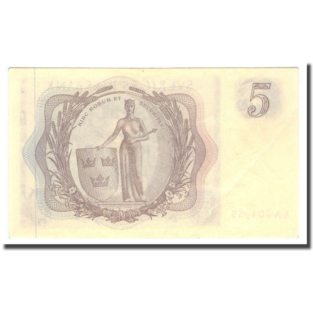 Banknote, Sweden, 5 Kronor, 1963, 1963, KM:50b, EF(40-45)