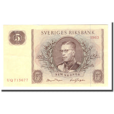 Banconote, Svezia, 5 Kronor, 1963, 1963, KM:50b, BB