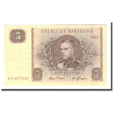 Banconote, Svezia, 5 Kronor, 1963, 1963, KM:50b, BB