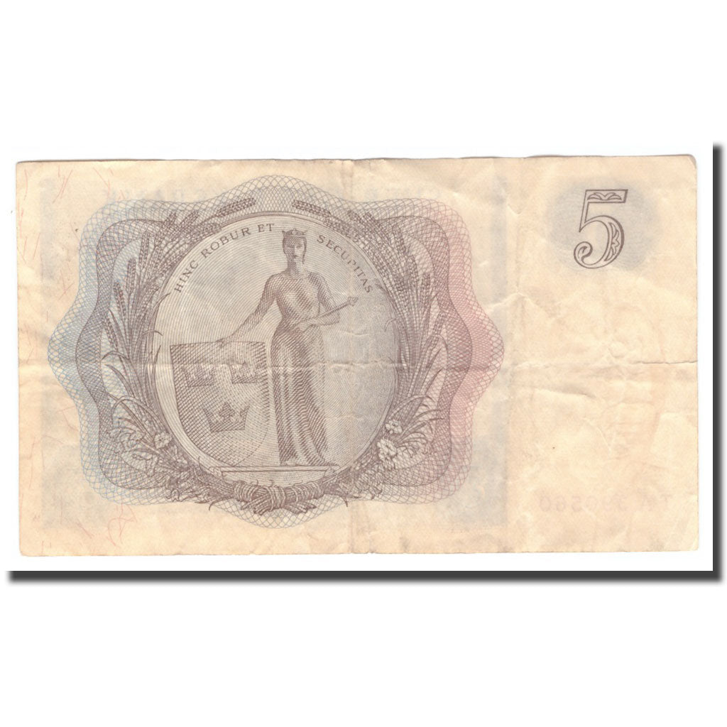 Geldschein, Schweden, 5 Kronor, 1961, 1961, KM:42f, S