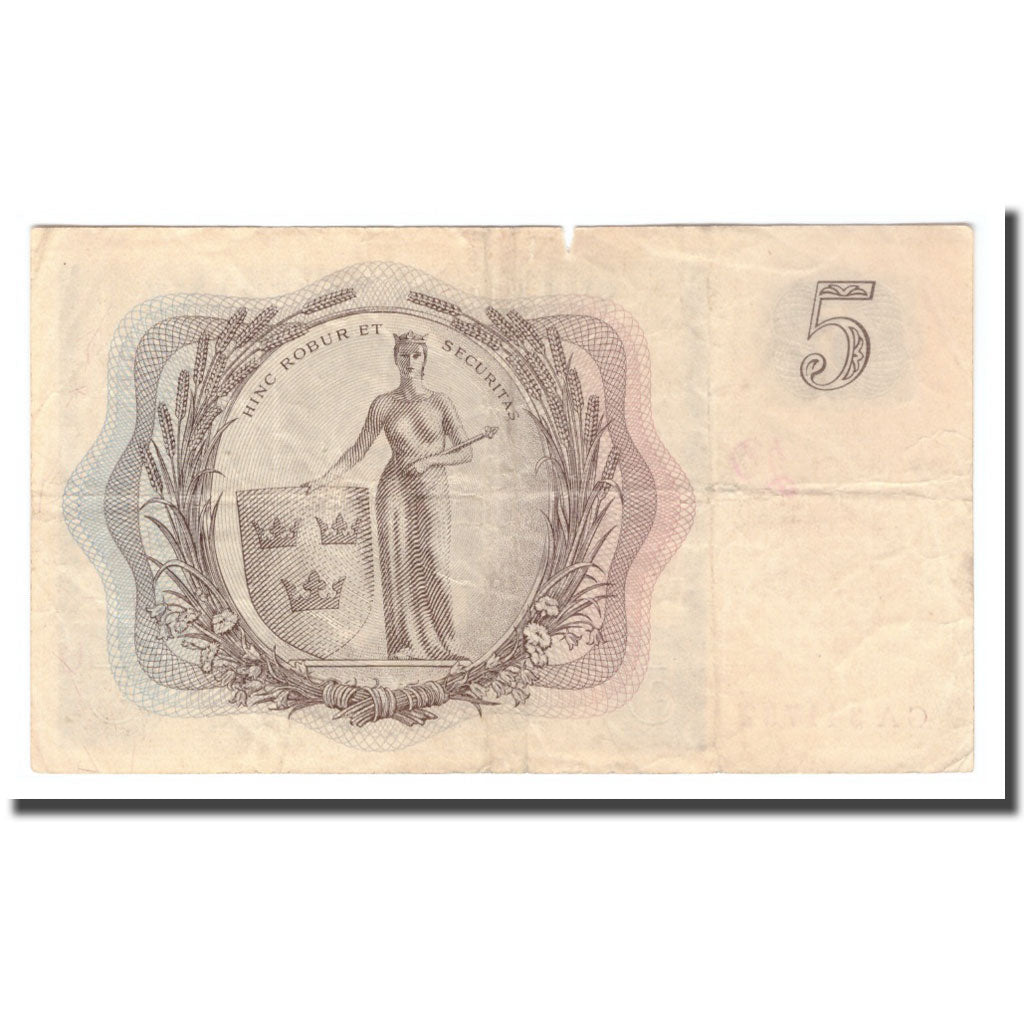 Banknote, Sweden, 5 Kronor, 1955, 1955, KM:42b, VF(20-25)