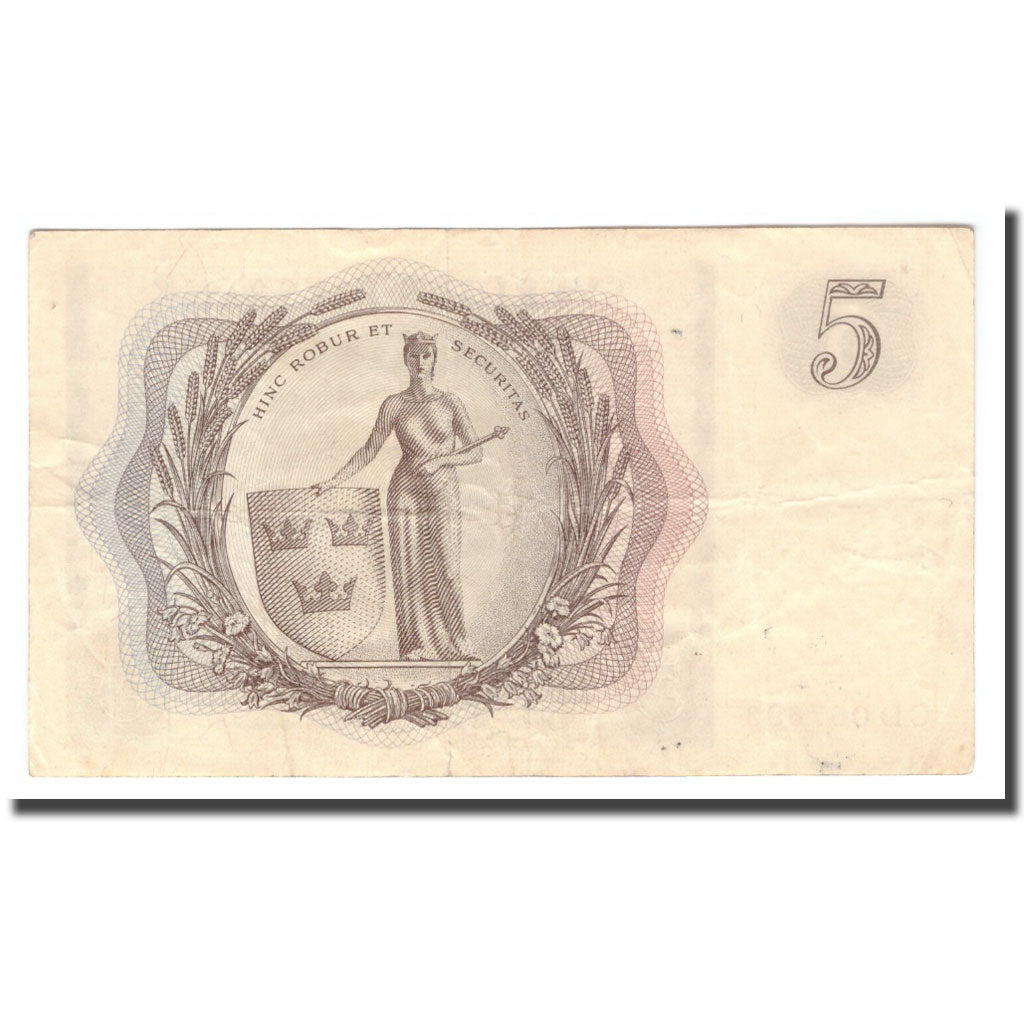 Banknote, Sweden, 5 Kronor, 1954, 1954, KM:42a, VF(30-35)