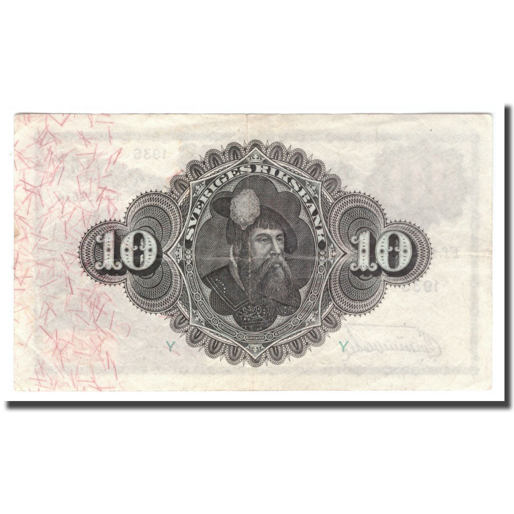 Banknote, Sweden, 10 Kronor, 1935, 1935, KM:34r, VF(30-35)