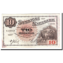 Banknote, Sweden, 10 Kronor, 1937, 1937, KM:34t, VF(30-35)