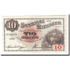 Geldschein, Schweden, 10 Kronor, 1939, 1939, KM:34v, SS