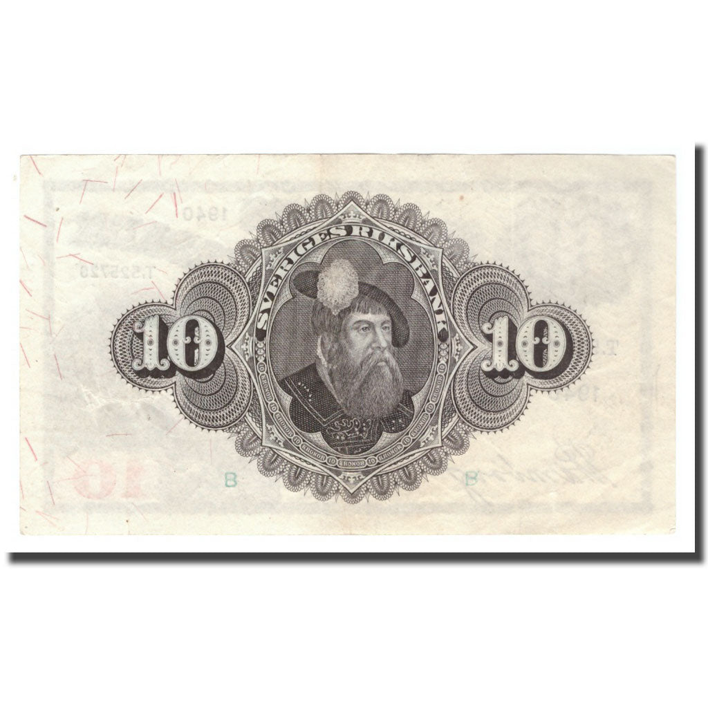 Banknote, Sweden, 10 Kronor, 1940, 1940, KM:34w, VF(30-35)