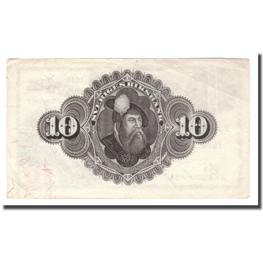 Banknote, Sweden, 10 Kronor, 1940, 1940, KM:34w, EF(40-45)