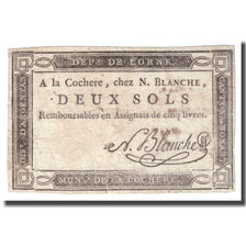 Francia, 2 Sols, Undated (1792), COCHERE, BB