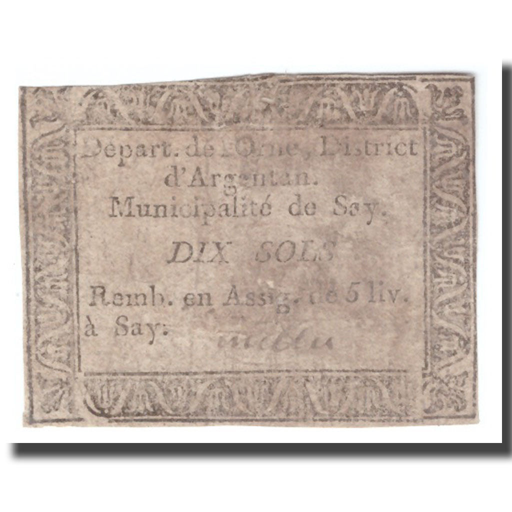 France, 10 Sols, Undated (1792), SAY, F(12-15)