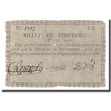 France, 1 Sou, Undated (1792), AGDE, TB+