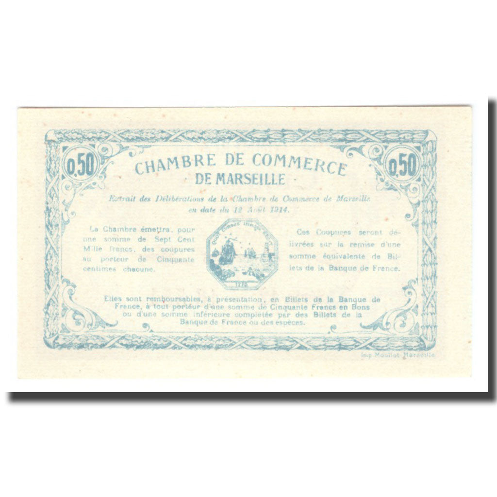 France, 50 Centimes, Undated (1918), Undated (1918), Marseille, UNC(65-70)