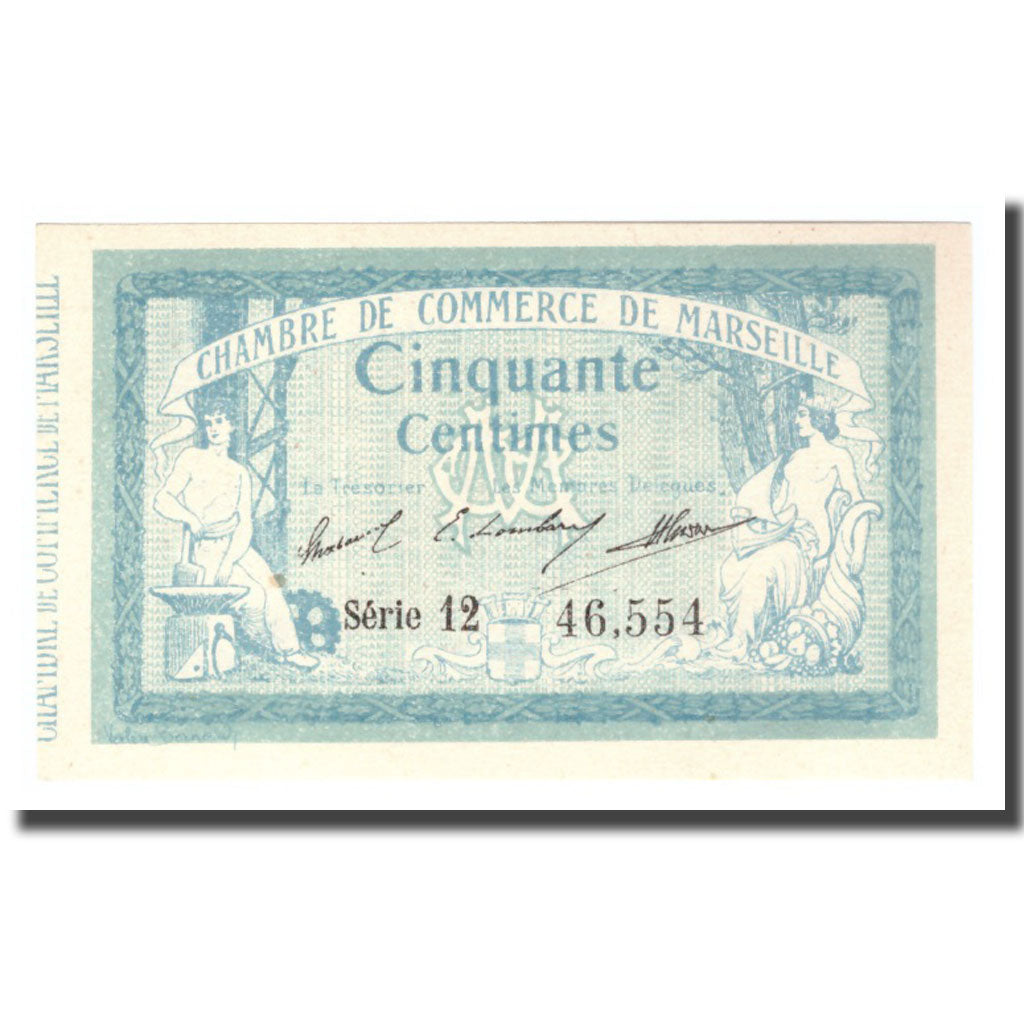 France, 50 Centimes, Undated (1918), Undated (1918), Marseille, UNC(65-70)