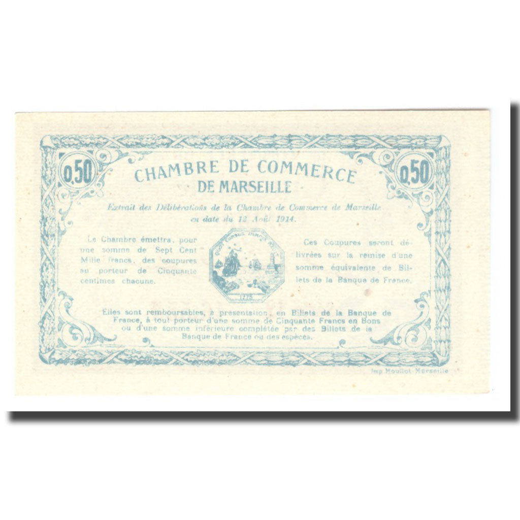 France, 50 Centimes, Undated (1918), Undated (1918), Marseille, UNC(65-70)