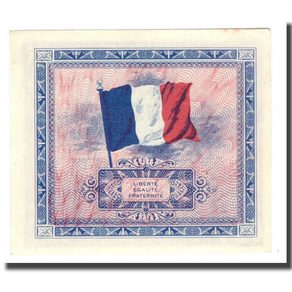 France, 5 Francs, Flag/France, 1944, 1944, AU(55-58), Fayette:VF17.1, KM:115a