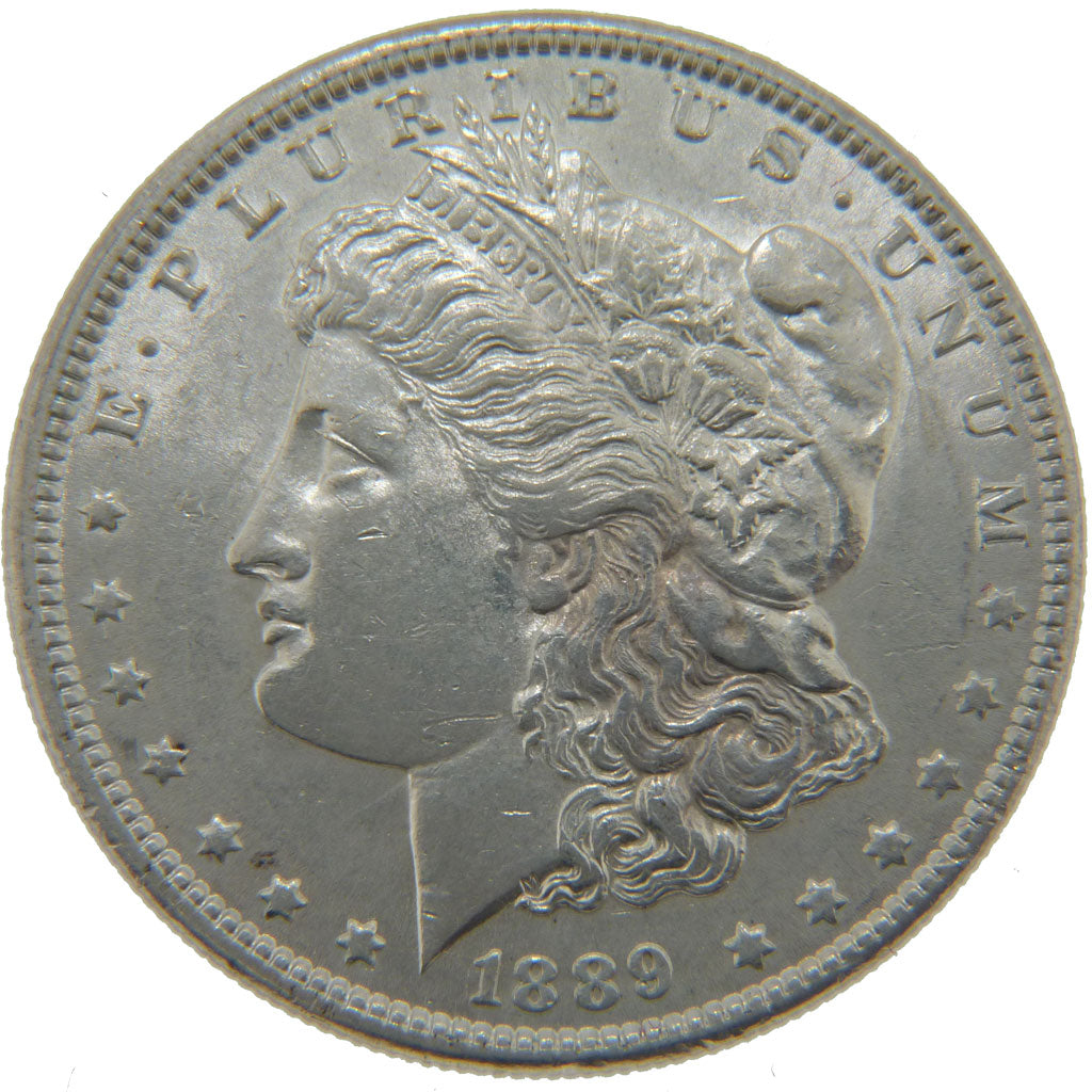 United States, Morgan Dollar, Dollar, 1889, Philadelphia, KM #110, AU(55-58),...