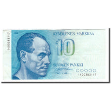 Banknot, Finlandia, 10 Markkaa, 1986, 1986, KM:113a, VF(20-25)